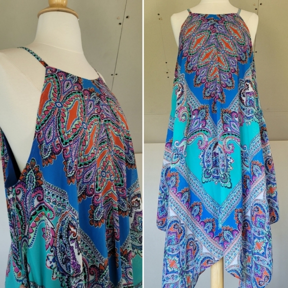 Dress Barn Sun Dress | Boho Southwestern size 16